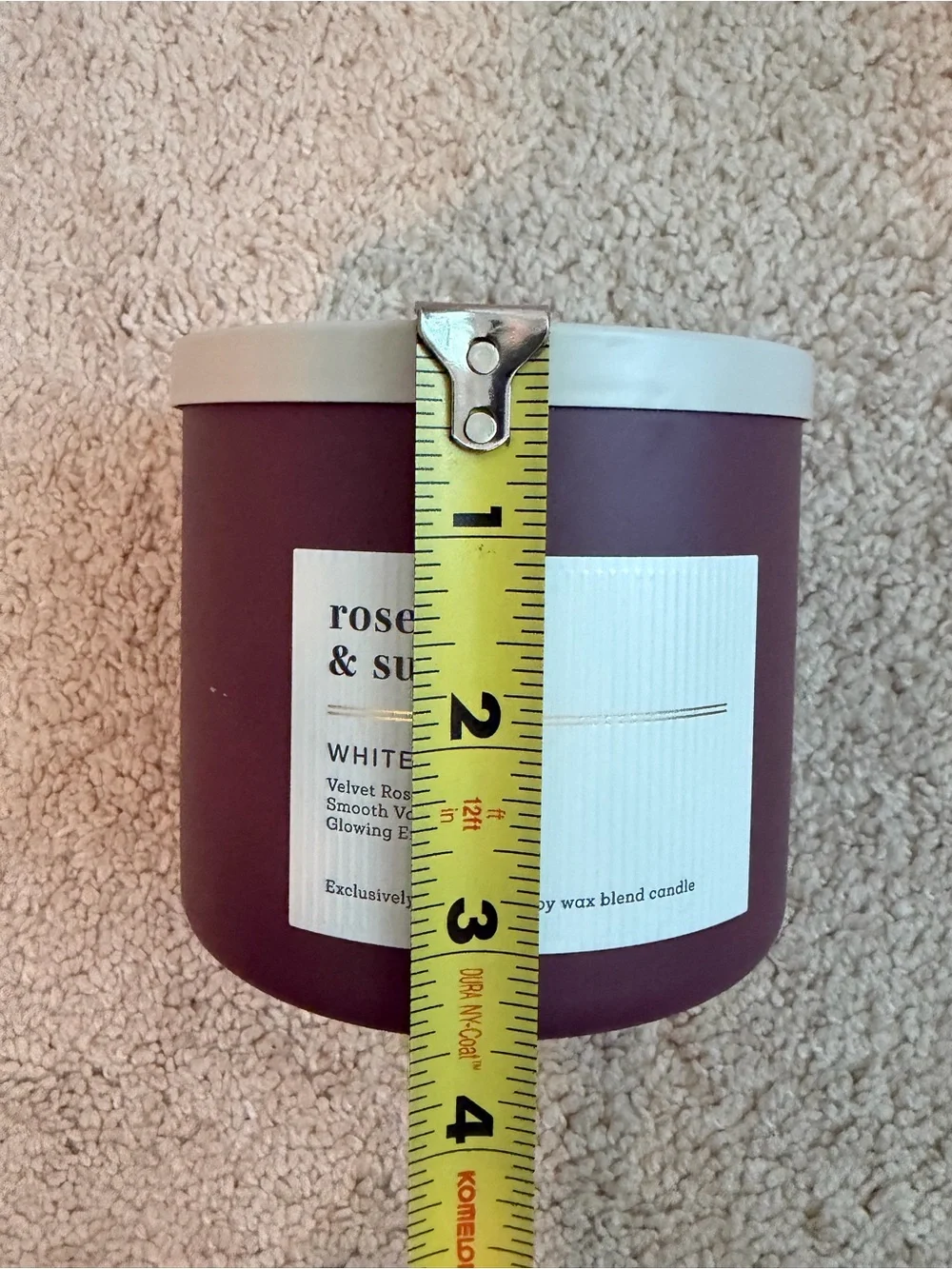 Bath and Body Works White Barn Rosewood & Suede  14.5 oz 3 Wick Candle NEW